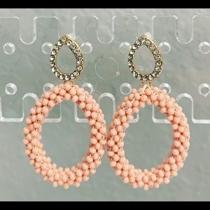 Beautiful oval handmade earrings